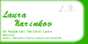 laura marinkov business card